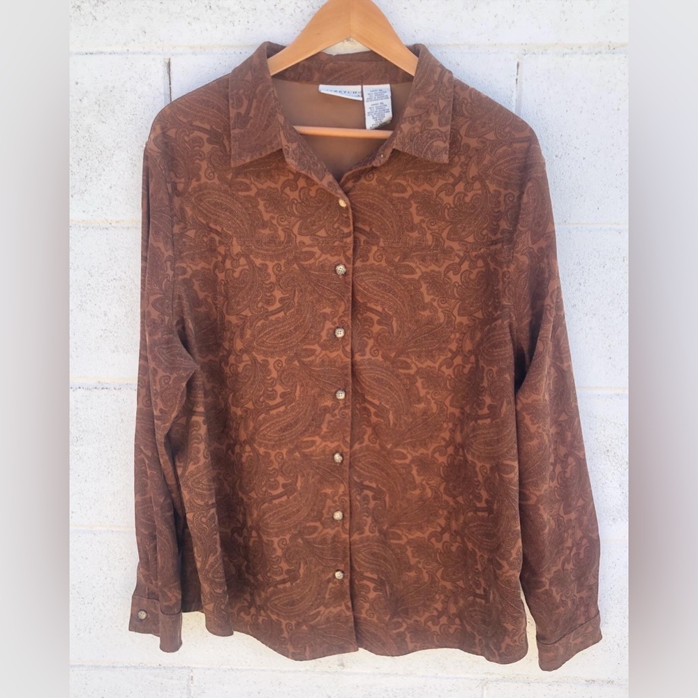 paisley western button up